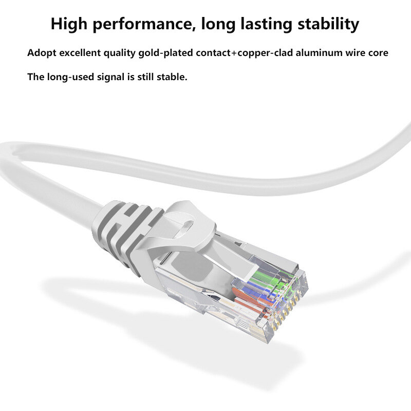 Cable Ethernet de 1000Mbps Cat 6, Cable de red Lan, Cable Lan UTP Gigabit, Cable de red para enrutador de ordenador portátil RJ45 CAT6