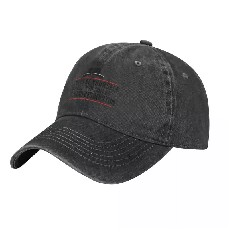 قبعة ديربي سوداء للرجال والنساء ، قبعة رعاة البقر القائمة السوداء ، كن نفسك دائمًا ، ريموند ريدينغ ، العلامة التجارية
