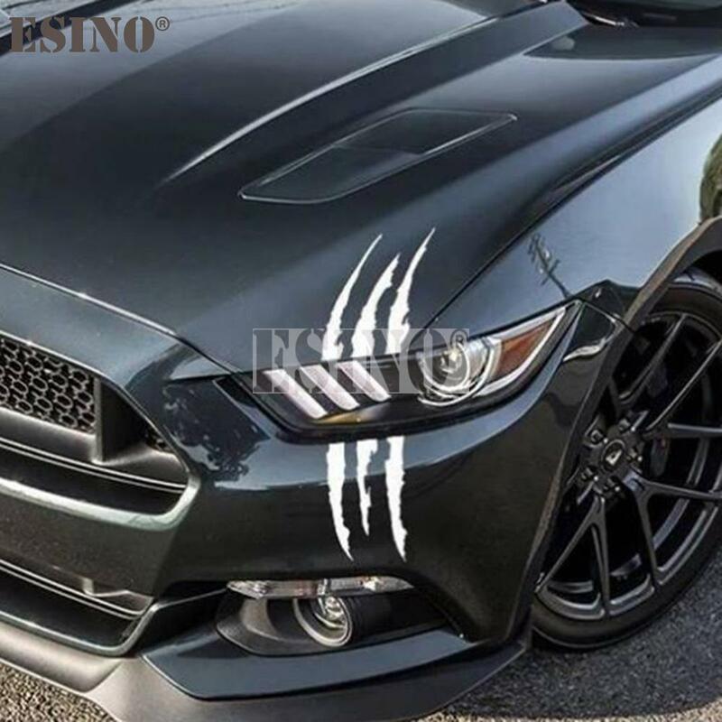 Car Styling Ghost Claw Scratch Stripe Marks Headlight Decal Vinyl Decal Auto Body Decorative Stickers PVC Carving Vinyl Decal