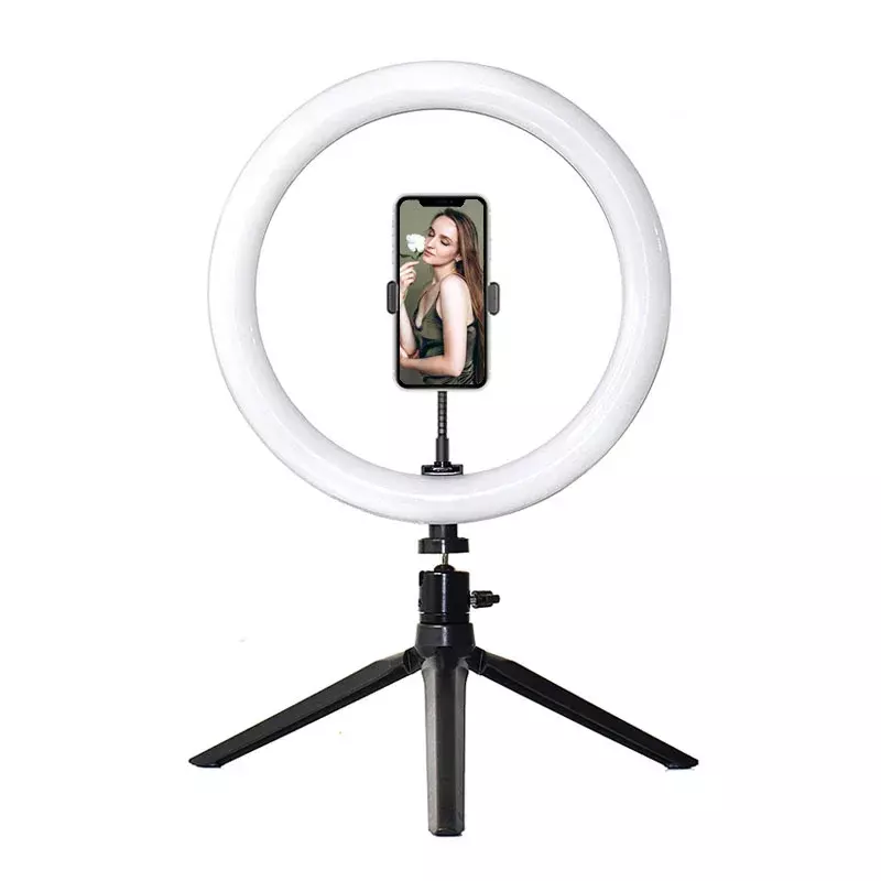 Iluminação fotográfica regulável extensível, vara de selfie dobrável, luz de anel LED para venda, 3 modos, HQ-18N, 160cm, 18"