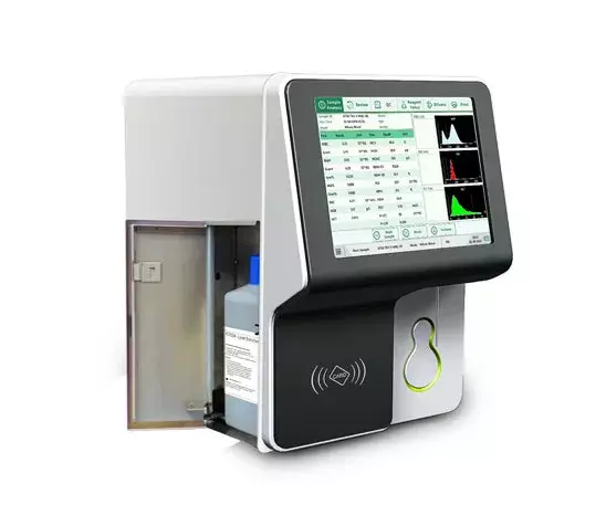 Auto IVD Cell Counter Machine, analisador de bioquímica, analisador, 5 partes