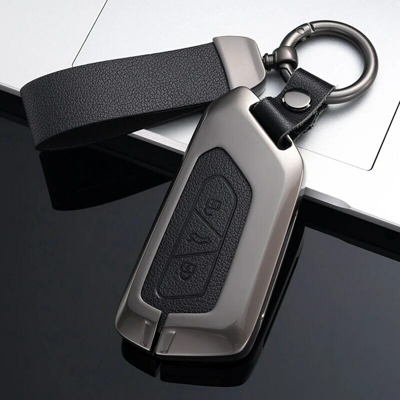 블랙 3 버튼 원격 키 포브 커버, VW Scirocco T3 T4 T5 T6 전체 보호 자동차 키 케이스, 쉘 보호대 키체인