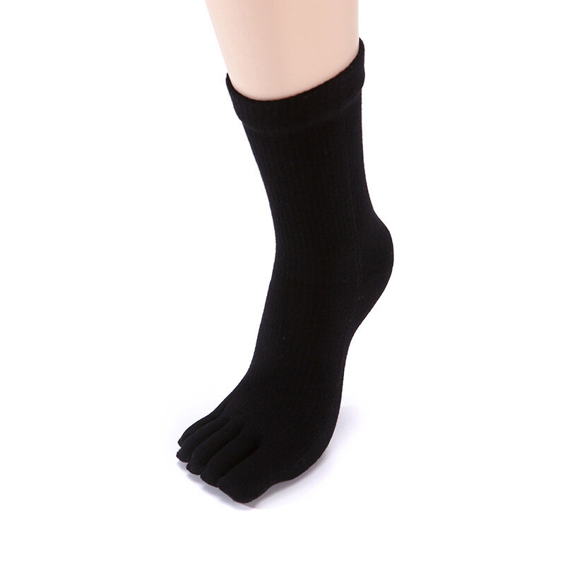 Calcetines de compresión de cinco dedos para mujer, calcetín deportivo de algodón con punta dividida, antifricción, para correr y viajar, 5 pares