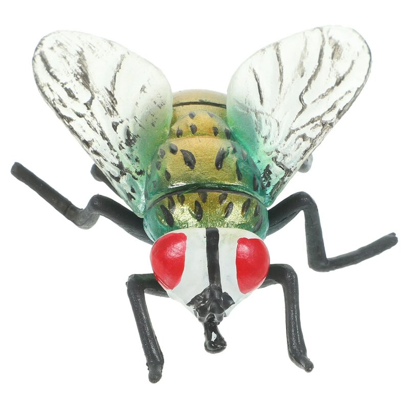 Ikan Puffer mainan serangga rumit Prop lalat realistis hewan Housefly plastik dekorasi pesta anak