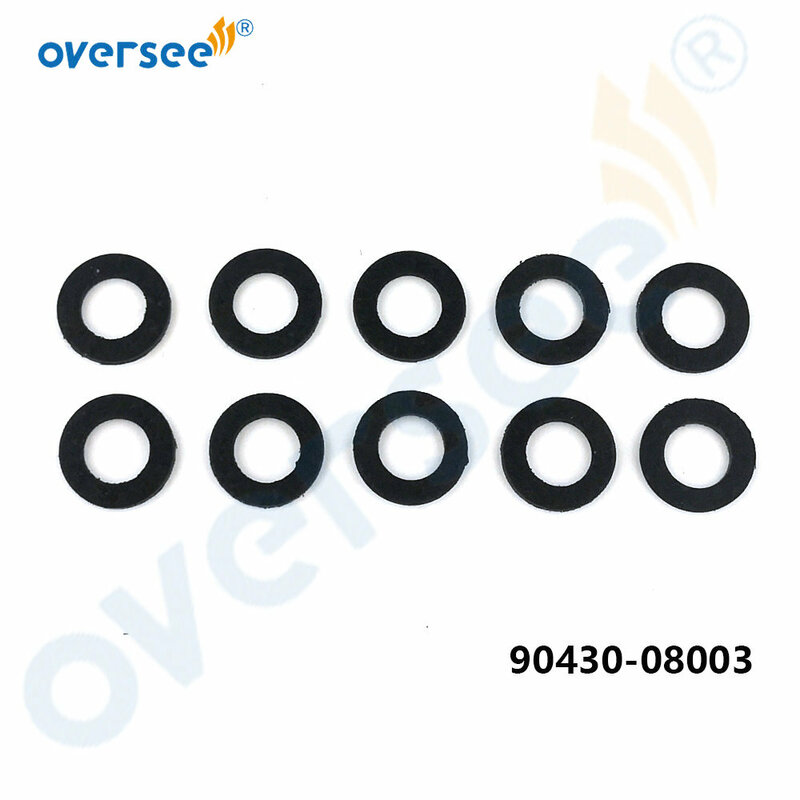 10pcs 90430-08003 For YAMAHA Outboard Lower Unit Oil Drain Gasket 90430-08020-00