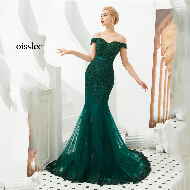 Oisslec платье для выпускного вечера с лямкой на шее, женское облегающее платье знаменитости, платье с вышивкой, Тюлевое платье на заказ