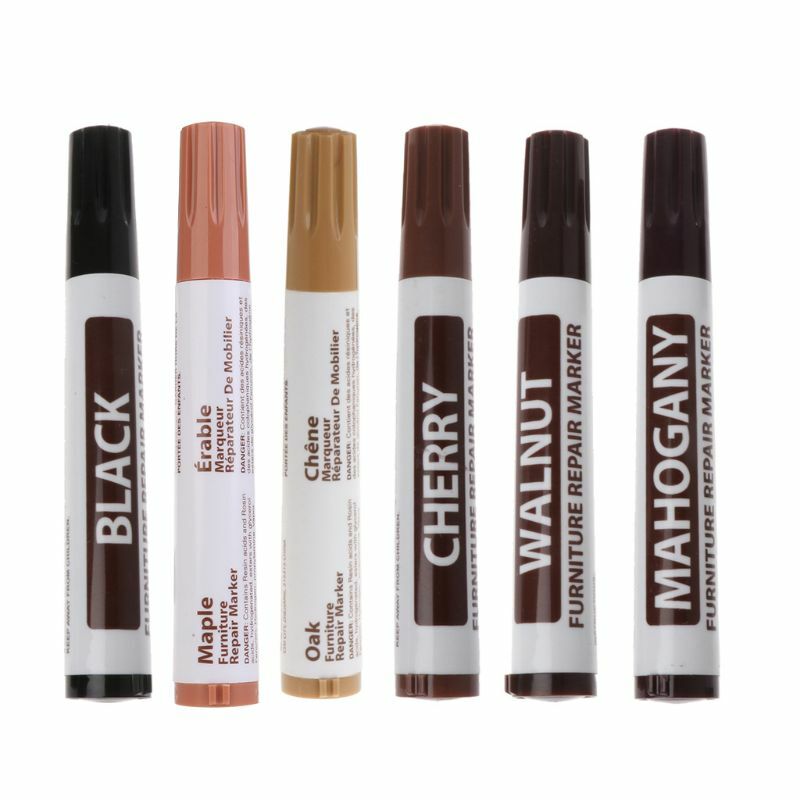 Wood Stain Touch-Up  Marker Wood Furniture & Floor Pens Scratch Repair Marker Wax Sticks for Home, Carpenters