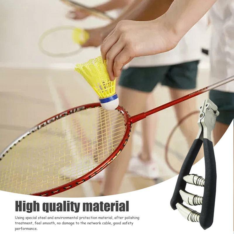 Racquet String Guiding Tool Tennis Racket Stringing Tool Racket Repair Hand Tools Spring Loaded Badminton Racquet Clamp