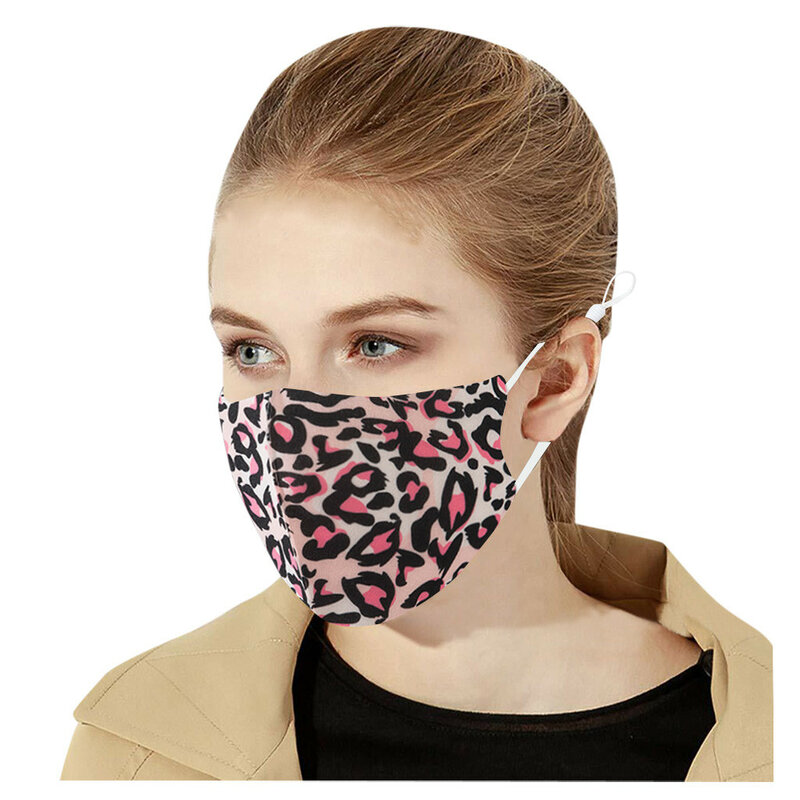 Mascarilla reutilizable con estampado para mujer, máscara cómoda e inodora para adultos, sin irritación, imprescindible para ciclismo al aire libre