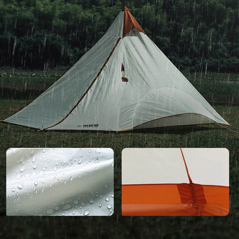 Ультралегкий водонепроницаемый вигвам с защитой от УФ-лучей, автоматический навес для пикника, палатки для кемпинга на открытом воздухе для нескольких человек