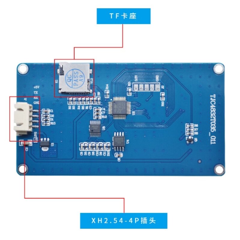 Basic T0 series serial port screen 2.4/2.8/3.5-inch small-sized resistive touch LCD display screen