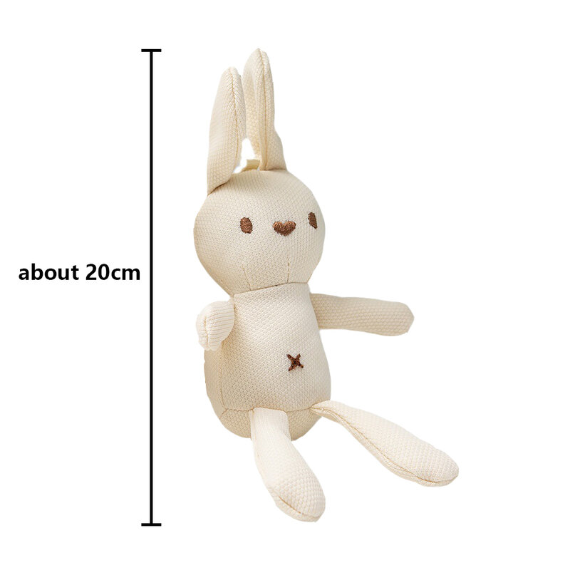 Cute 20cm Rabbit Doll Easter Kawaii Sleeping Mate Stuffed Plush Toy Appease Toy Baby Girl Soft Key Pendant Birthyday Gift