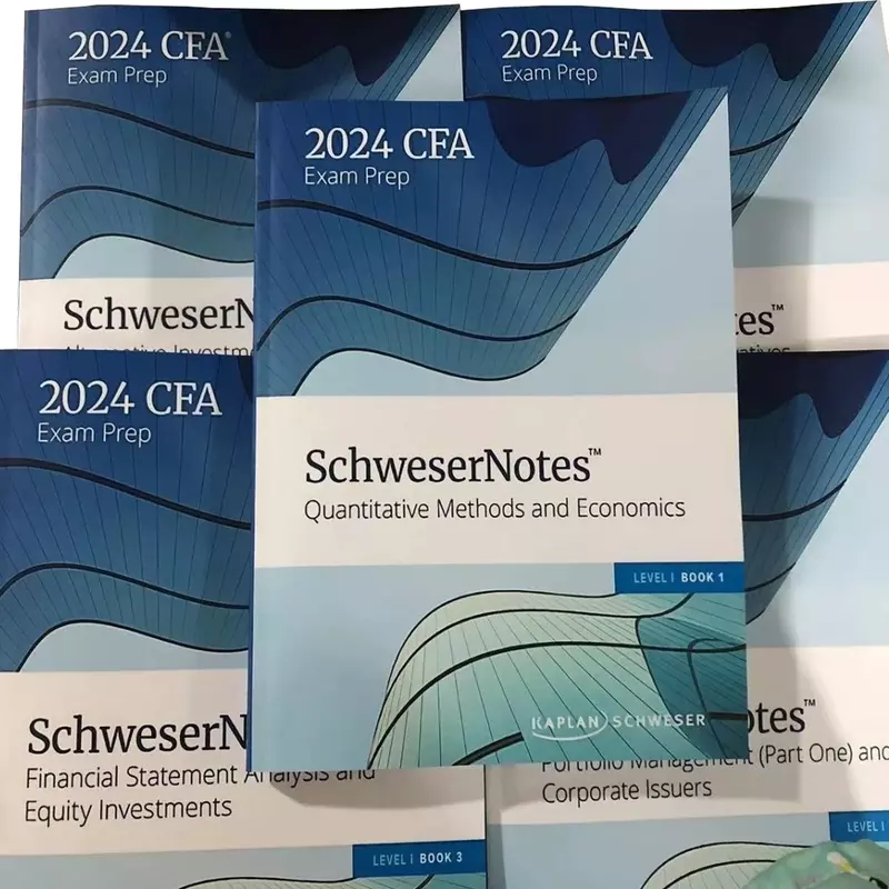 2024 cfa Level 1 Level 2 Level 3 Englisch Notizen 5 Bücher gechartert Finanz analyst Papier Edition Lehrbuch