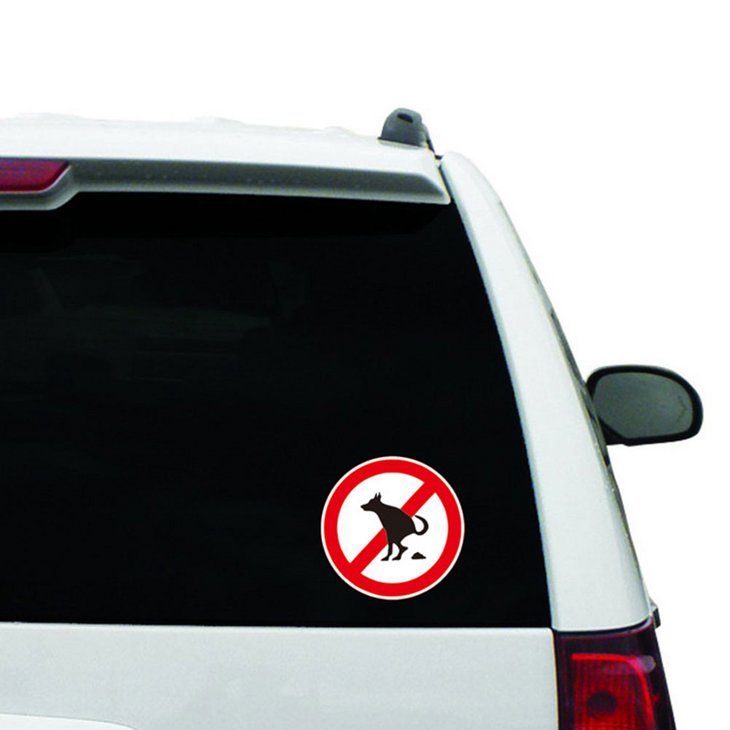 Stiker tanda stiker PUP peliharaan tanda kotoran hewan peliharaan stiker halaman peringatan kencing limbah halaman jendela memungkinkan mobil anjing Bisnis