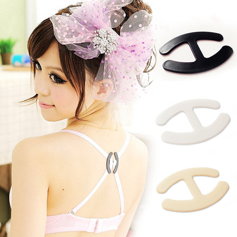 New  Invisible Bra Buckle Free Shipping Shadow-Shaped Underwear Buckle Bra Back Intimates Accessories Clips Strap Holders