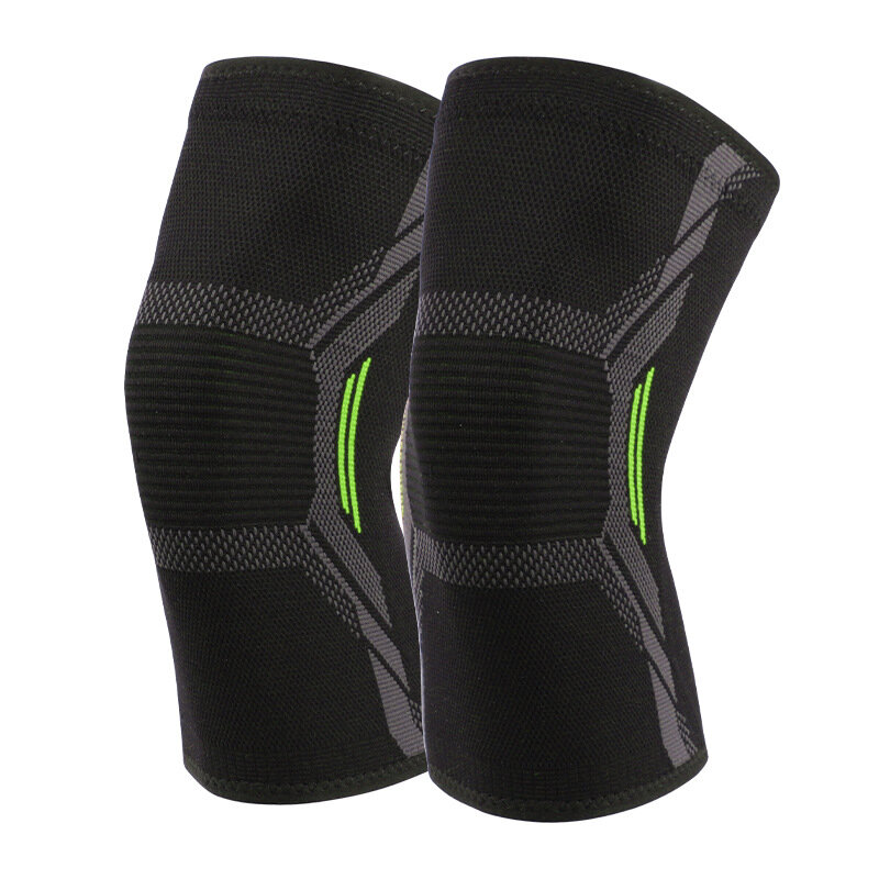 1 pasang = 2 buah melindungi sendi lutut bantalan lutut elastis rajutan hangat pelindung lengan lutut melindungi lari latihan mendaki