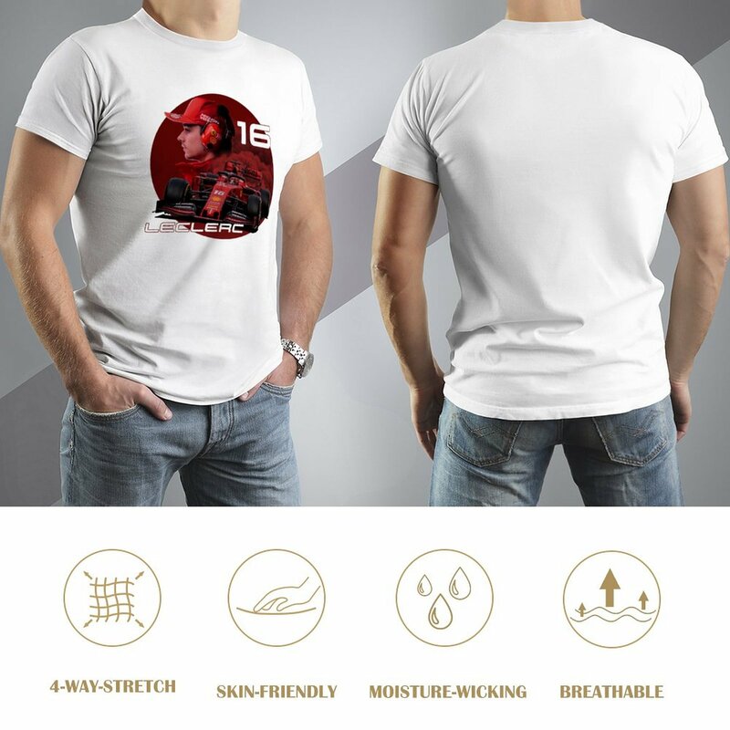T-shirt Leclerc t-shirt ad asciugatura rapida vestiti estetici magliette personalizzate camicetta magliette da uomo pack