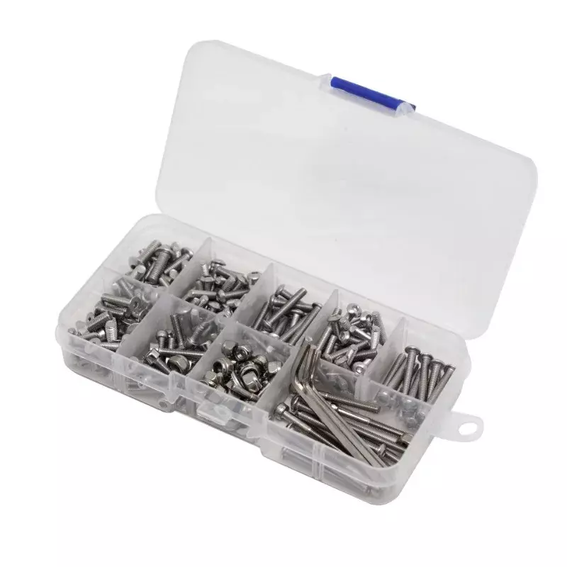Stainless Steel Screws Kit Tool Box M3 M4 Screw Nut Gasket Wrench For Trxs Slash 2WD RTR/Pro