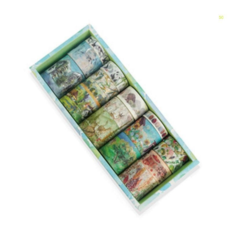 18Pcs Ästhetische Schmetterling Anlage Band Scrapbooking Dekorative Bänder für DIY Tagebuch Dropshipping