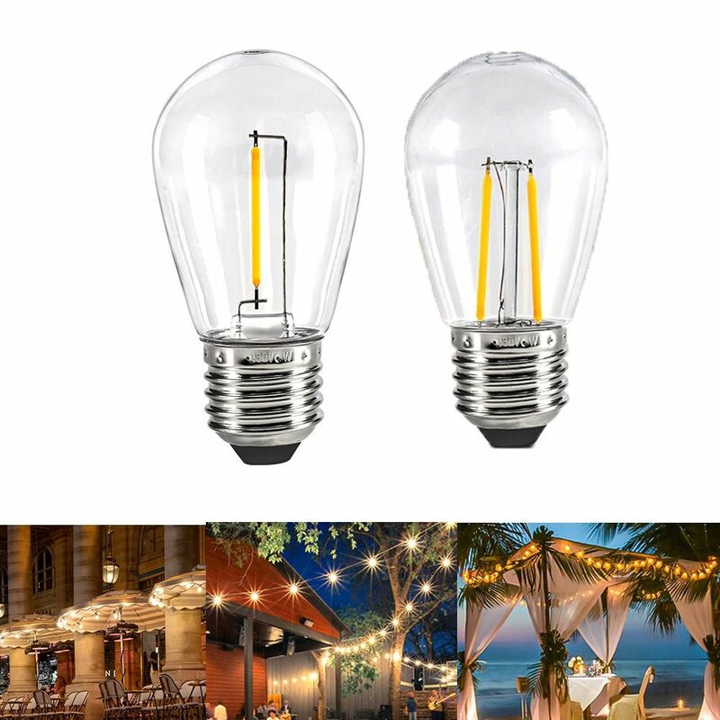 E27 S14 LED Vintage żarówka Edison żarówki żarowe artystyczna ściemnialna 6W stopniowe lampy energetyczne