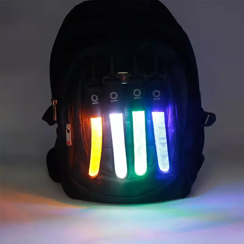 LED Luminous Backpack Luz de Advertência, Outdoor Ciclismo, Correndo, Night Safety Signs, Camping Trip, Party Bag Pendurado Pingentes