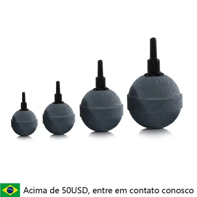 Round Spherical Air Pump Pedra, bomba de aeração, aquário Fish Tank, 25mm, 30mm, 40mm, 50mm