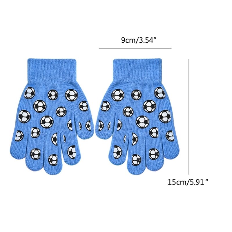M76C зимние теплые вязаные детские перчатки с героями мультфильмов, пять пальцев, спортивная одежда на открытом воздухе для 1