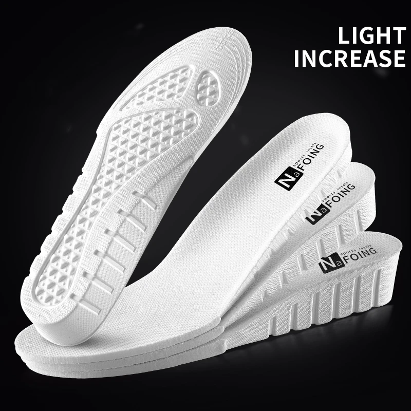 2024 Invisiable Height Increase Insoles for Feet Breathable Elevator Height Increase Templates Insoles for Women Men Shoes Pads