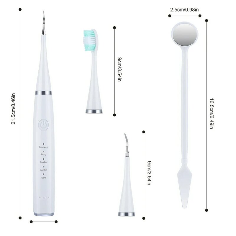 Liuhe-máquina eléctrica de limpieza de dientes, traje de cepillo de dientes eléctrico, portátil, para quitar los dientes, instrumento de belleza