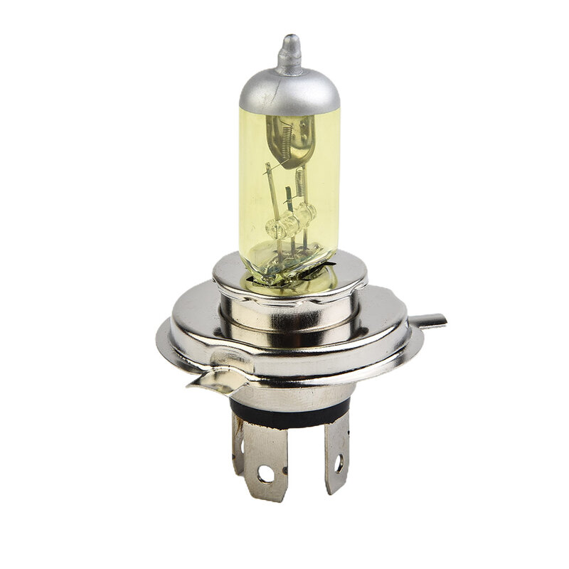 Peças de lâmpadas H4 para farol do carro Conjunto de substituição de vidro de quartzo durável, portátil, prático, aço inoxidável, branco