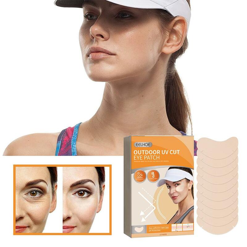 Hidratante Eye Stickers, Sardas ao ar livre, Etiquetas UV, Fade Fade, Protetor solar, Atividades Calmantes, A0L3