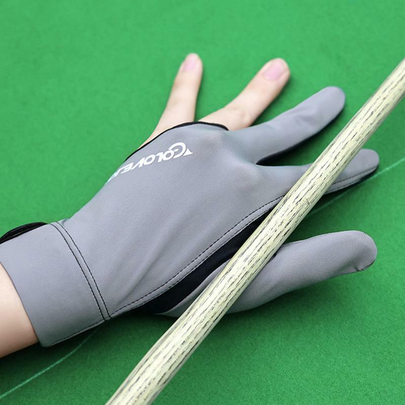 Professional Pool Gloves Billiards Snooker Sport Gloves Cue Shooters Gloves Left/Right Hand Universal 3 Fingers Pool Gloves