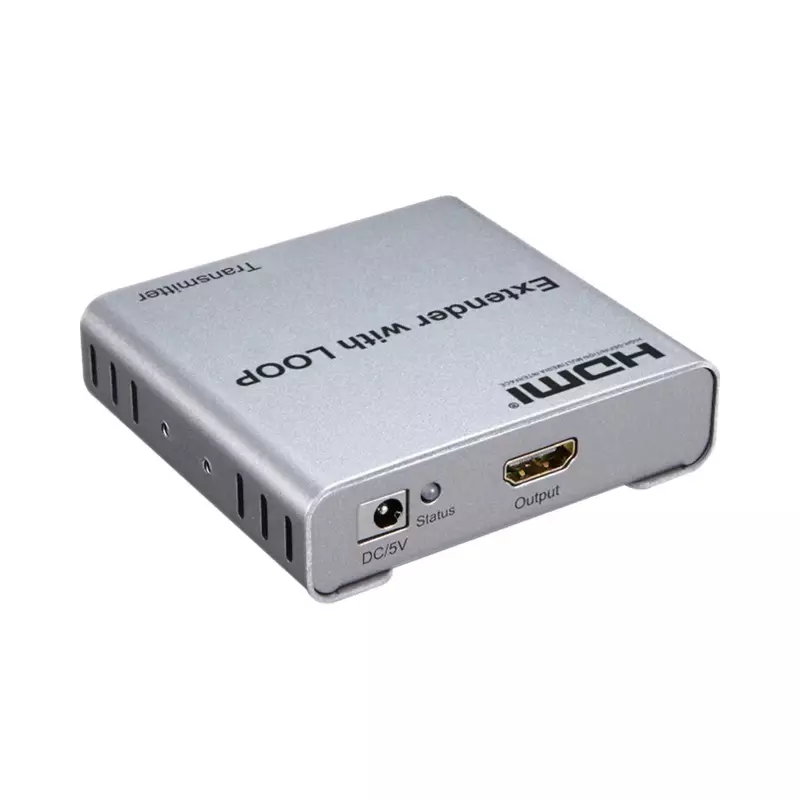 Extensor HDMI com Loop, Cabo Ethernet, Transmissor de Vídeo, Receptor para Laptop, PC para Monitor de TV, CAT5E, Cat6, RJ45, 1080P, 4K, 100m