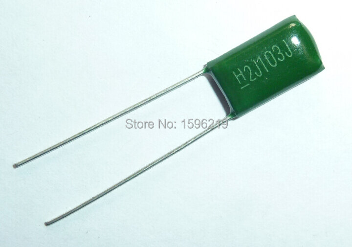 1000 pces capacitor de filme mylar 630v 2j103j 0.01uf 10nf 2j103 5% capacitor de filme de poliéster