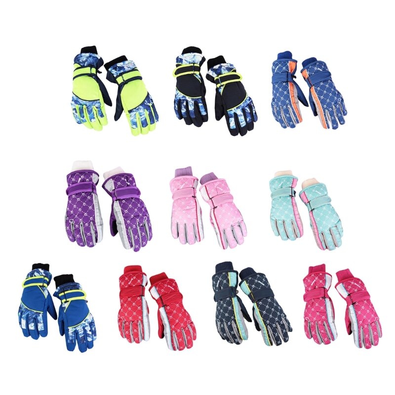 Тепловые перчатки для детей 5-8 лет, детские спортивные перчатки для мальчиков и девочек на открытом воздухе G99C