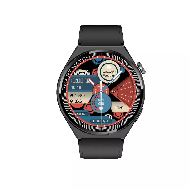 Jam tangan pintar GW43 The Best, jam tangan cerdas, oksigen darah, suhu tubuh, pengisian daya nirkabel, layar HD 360*360, jam tangan Digital 2023