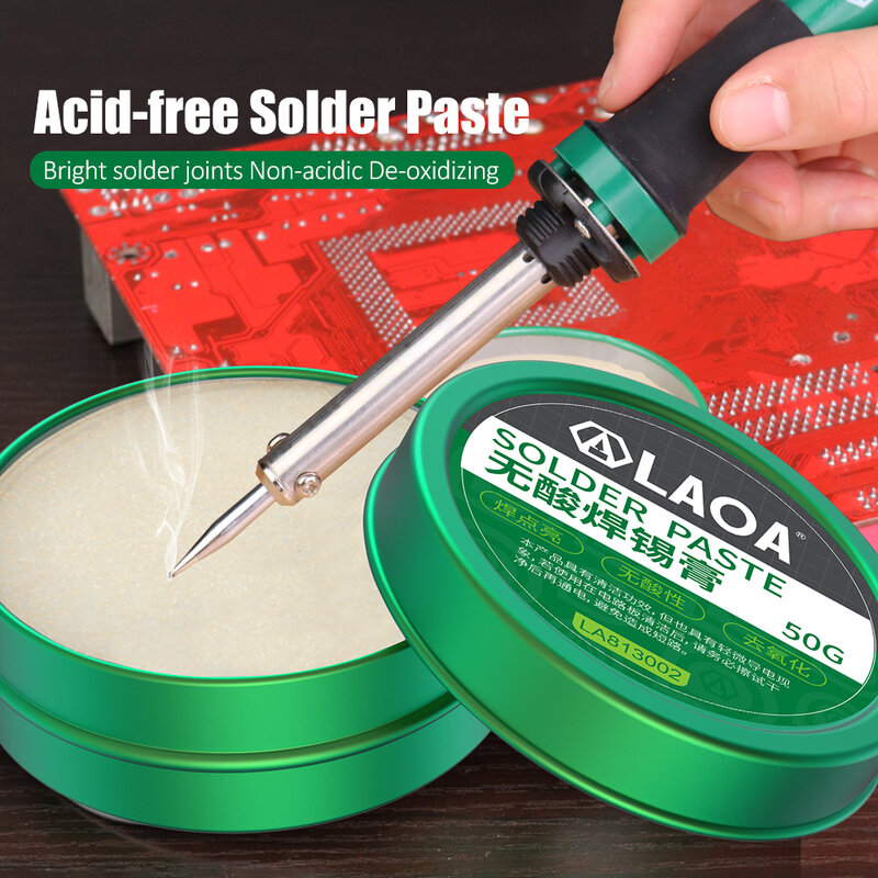 LAOA-pasta de soldadura SMD sin ácido, grasa fundente SMT IC 10cc, herramienta de reparación, soldadura PCB, envío gratis