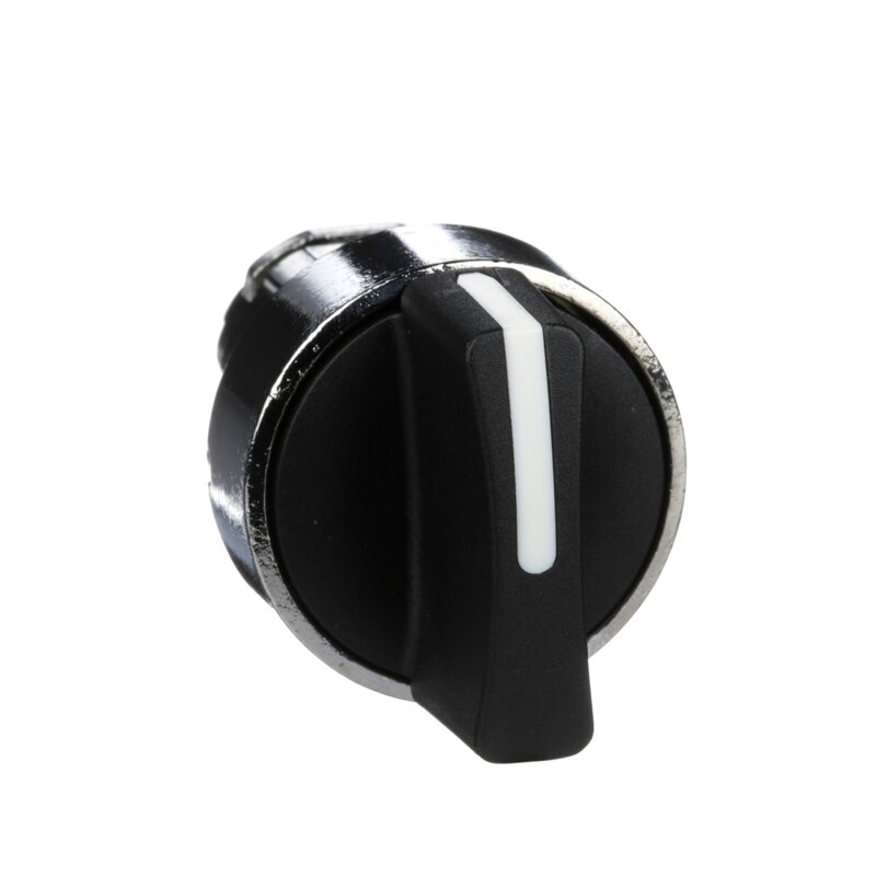 Селекторная головка переключателя ZB4BD5, Harmony XB4, металлическая, черная, 22 мм, 3 положения, возврат в центр пружины