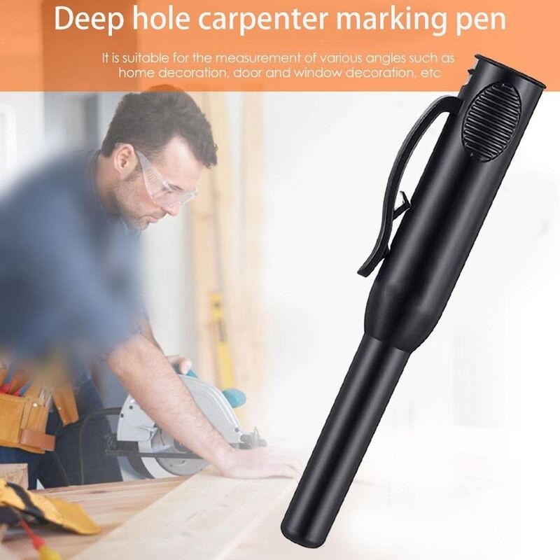 Antypoślizgowy ołówek stolarz wysokiej jakości tworzywa sztucznego głęboki otwór ołówek automatyczny pokrywa wygodny piórnik stolarz