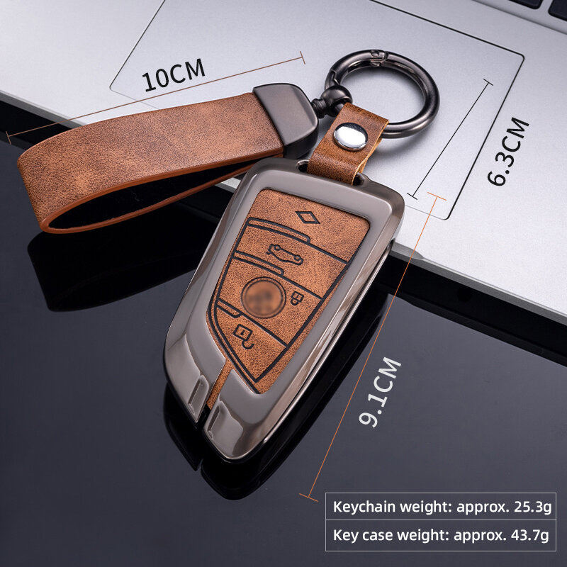 Leather Car Key Shell Case Cover Shell Keychain Keyless Holder Protector Accessories For Bmw G30 G20 X6 X5 I3 I8 M4 E30 E60