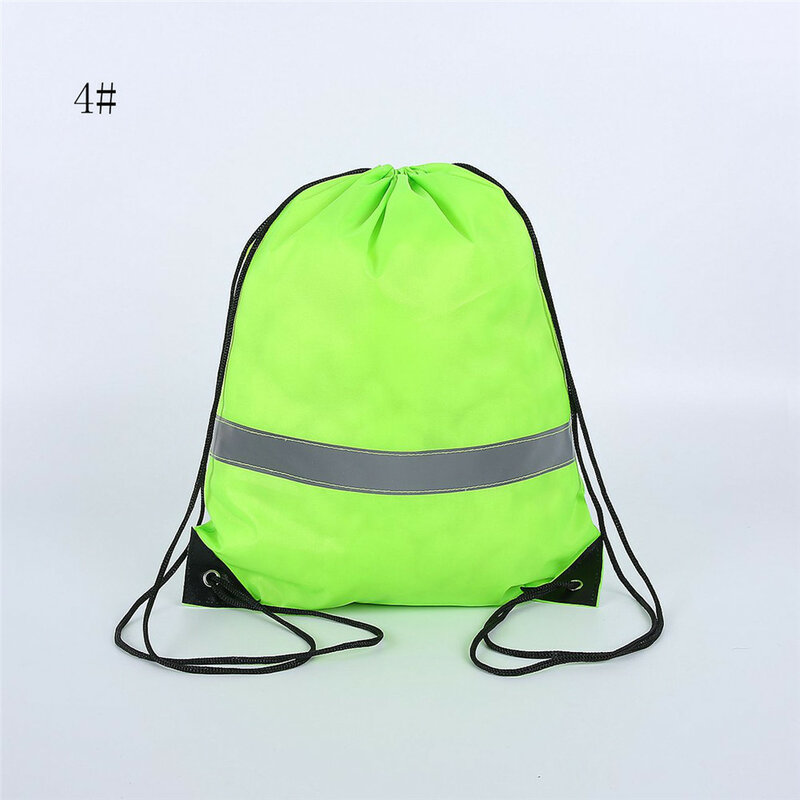 Plecak ze sznurkiem wodoodporne sportowe torba na siłownię z pasek odblaskowy do podróży na zakupy, podczas aktywności na świeżym powietrzu torby do pływania koszykówki jogi