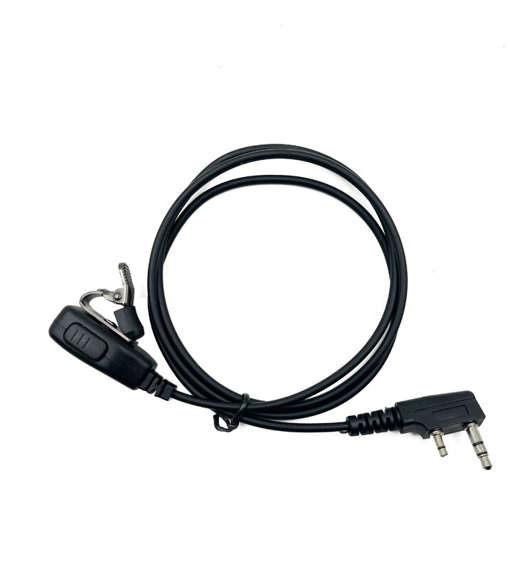 2Pin K1 K-Type PTT MIC Cable for Kenwood TYT  Baofeng UV5R 888S QUANSHENG K5 K6 Walkie Talkie Call cable