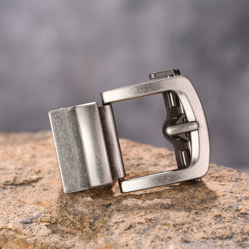 Western Denim Zinc Alloy Automatic Pin Buckle Easy to Install Simple Versatile Belt Buckle