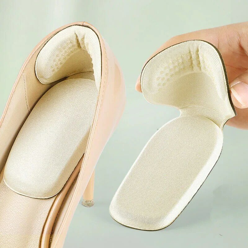 2 Buah Sol Setengah untuk Sepatu Wanita Stiker Belakang Tumit Tinggi Liner Bantalan Pelindung Penghilang Rasa Sakit untuk Ukuran Sepatu Peredam