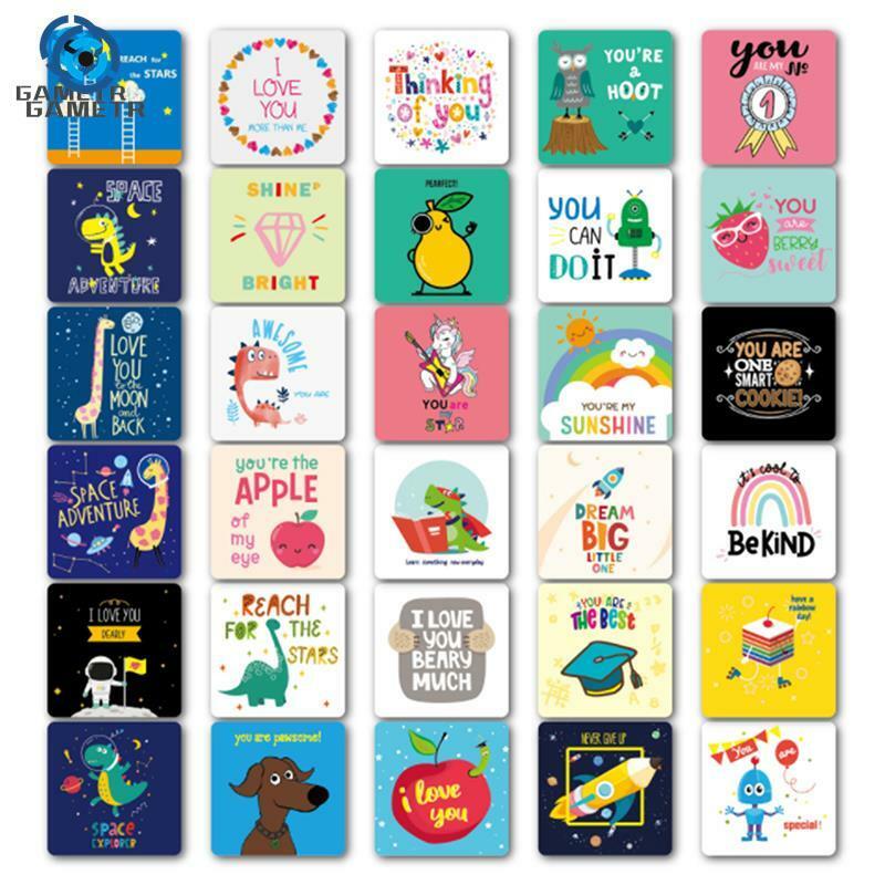 60pcs Lunch Box Notes for Kids Cute Lunchbox Notes for Kindergartners Cute Decoration Notes Children's Lunch Box Cards