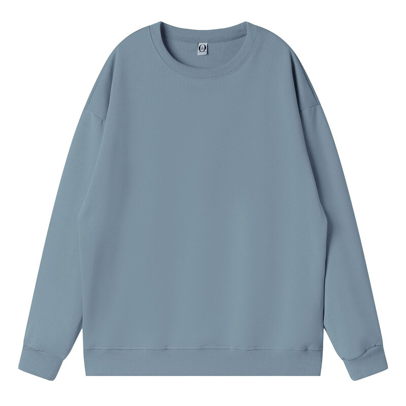 Spring And Autumn New Round Neck Thin Solid Color Sweater Loose Daily Youth Simple Foreign Style Work Clothes