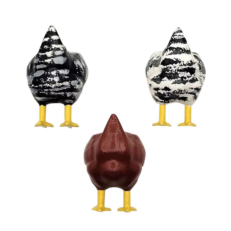 Pegatinas magnéticas de simulación de glúteos de pollo, personalidad creativa, decoraciones para el hogar, novedad divertida