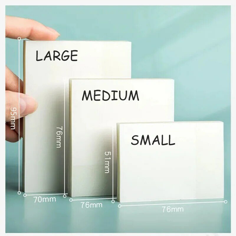 50 Transparent Sticky With Writable Markings Plastic Waterproof Creative  Minimalist Notes n Times Stickers For Stationeryoffice