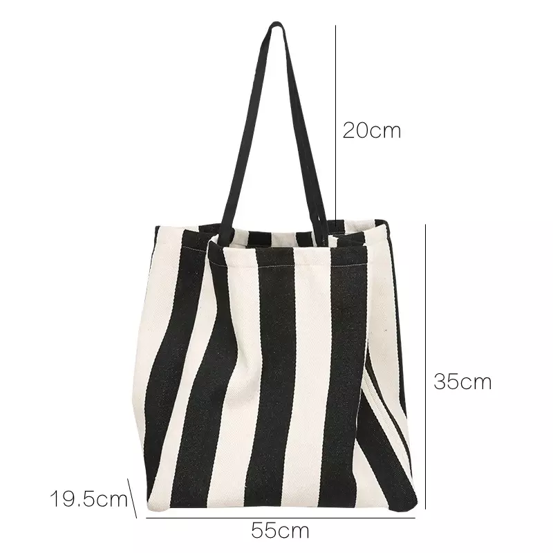 Simple Personality Large Capacity Portable Canvas Totes  Vintage One Shoulder Bag Casual Shopping Bags Women's Handbag