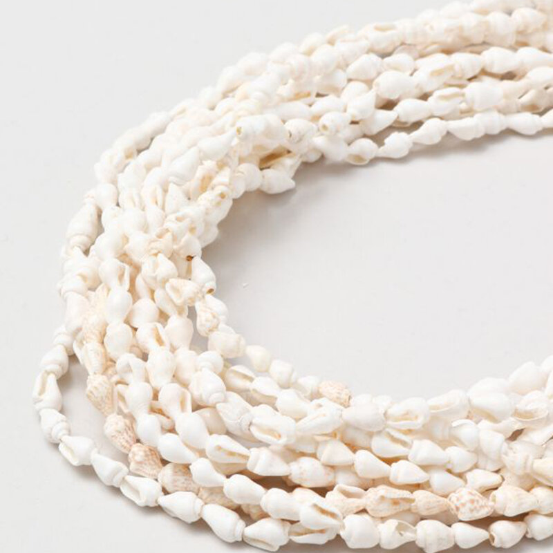 Colore bianco Nasa Shell collana lunga Lei 12 fili di 60 "collana Lei hawaiana Set laurea matrimonio compleanno Luau Party